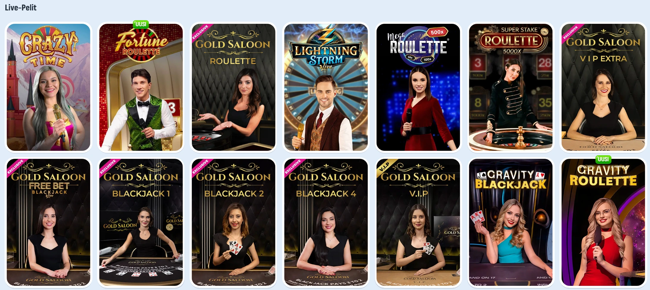 Nomini Casino Live-kasino