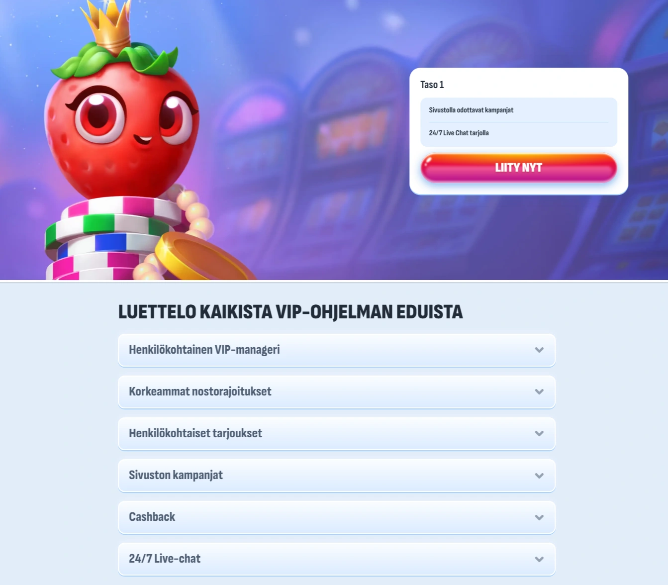 VIP-jäsenyys Nomini Casinolla
